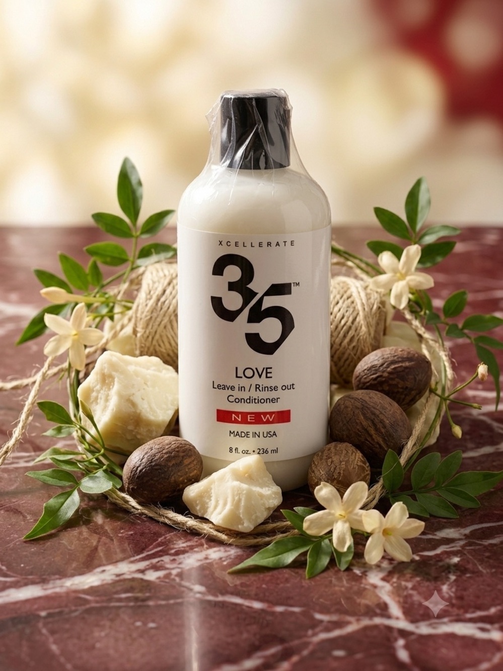 3/5 Love Leave-In Conditioner - White Bottle